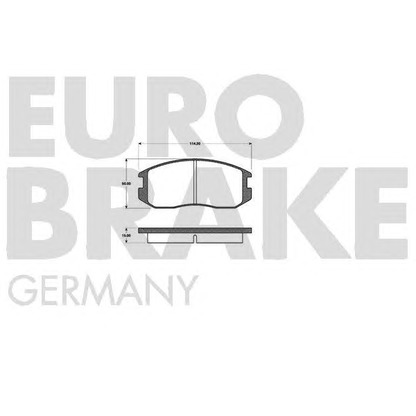Photo Brake Pad Set, disc brake EUROBRAKE 5502223017