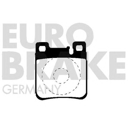 Фото Комплект тормозных колодок, дисковый тормоз EUROBRAKE 5502223323