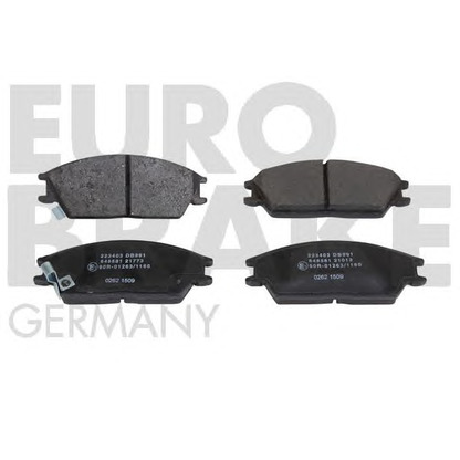 Photo Brake Pad Set, disc brake EUROBRAKE 5502223403