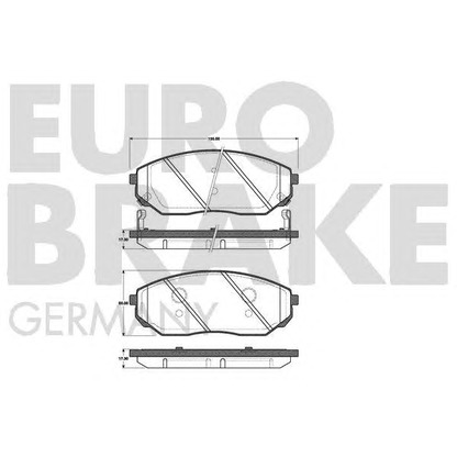 Foto Juego de pastillas de freno EUROBRAKE 5502223508