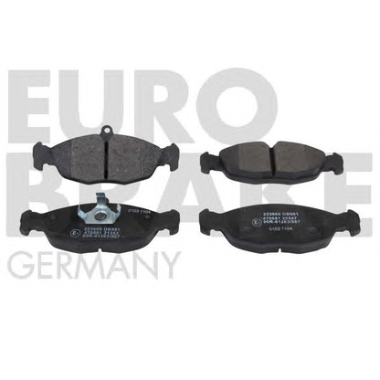Photo Brake Pad Set, disc brake EUROBRAKE 5502223609