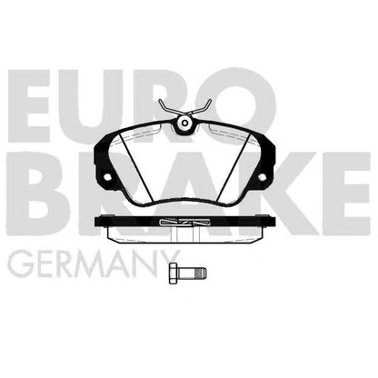 Photo Kit de plaquettes de frein, frein à disque EUROBRAKE 5502223611