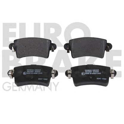 Photo Brake Pad Set, disc brake EUROBRAKE 5502223632