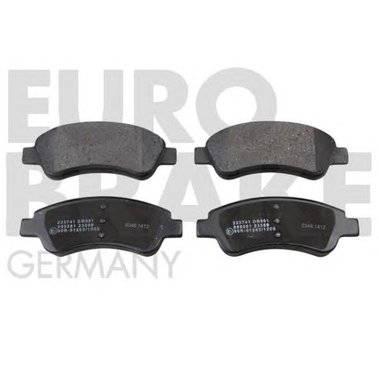 Photo Brake Pad Set, disc brake EUROBRAKE 5502223741