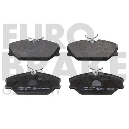 Photo Kit de plaquettes de frein, frein à disque EUROBRAKE 5502223946