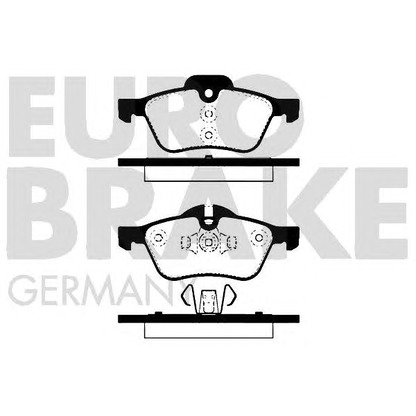 Zdjęcie Zestaw klocków hamulcowych, hamulce tarczowe EUROBRAKE 5502224020