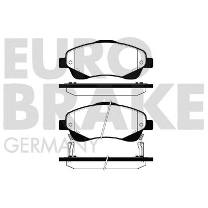 Foto Bremsbelagsatz, Scheibenbremse EUROBRAKE 5502224562