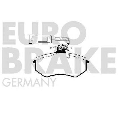 Photo Brake Pad Set, disc brake EUROBRAKE 5502224711