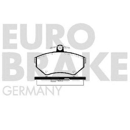 Photo Brake Pad Set, disc brake EUROBRAKE 5502224746