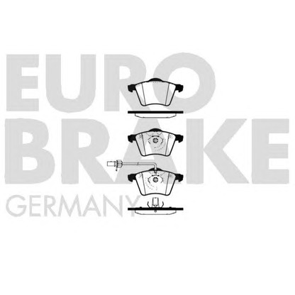 Photo Brake Pad Set, disc brake EUROBRAKE 5502224769