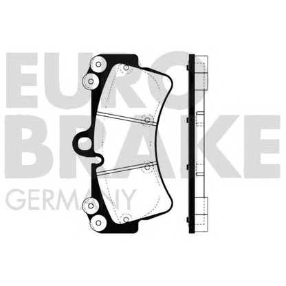 Photo Brake Pad Set, disc brake EUROBRAKE 5502224772