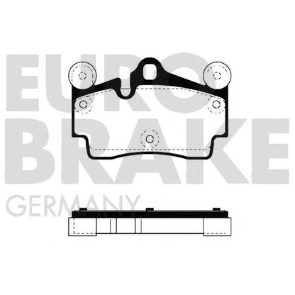 Photo Brake Pad Set, disc brake EUROBRAKE 5502224773