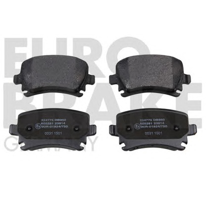 Photo Brake Pad Set, disc brake EUROBRAKE 5502224775