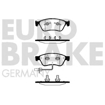 Photo Brake Pad Set, disc brake EUROBRAKE 5502224777