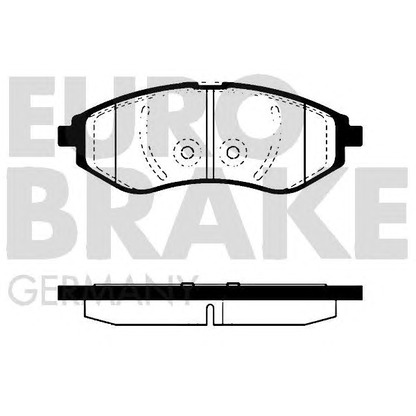 Zdjęcie Zestaw klocków hamulcowych, hamulce tarczowe EUROBRAKE 5502225007