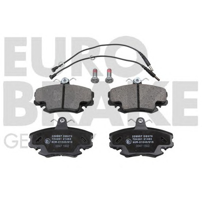 Foto Kit pastiglie freno, Freno a disco EUROBRAKE 5502229957