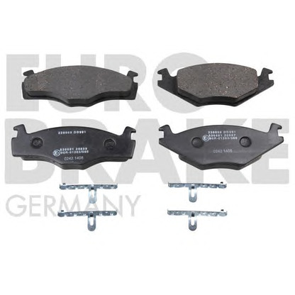 Foto Bremsbelagsatz, Scheibenbremse EUROBRAKE 5502229969