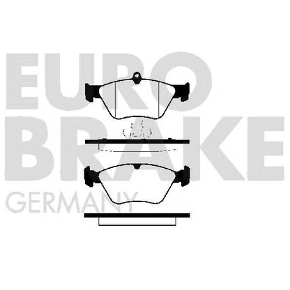 Zdjęcie Zestaw klocków hamulcowych, hamulce tarczowe EUROBRAKE 5502229978