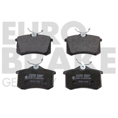 Photo Brake Pad Set, disc brake EUROBRAKE 5502229986