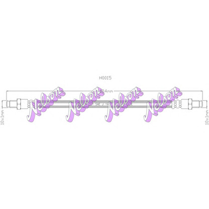 Foto Tubo flexible de frenos Brovex-Nelson H0015