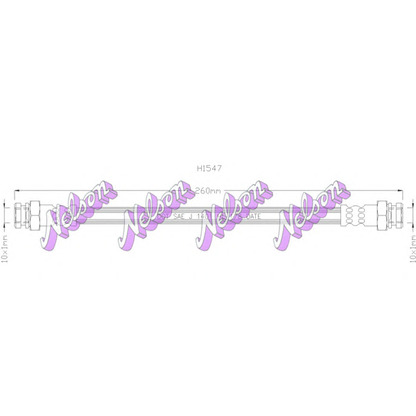 Zdjęcie Przewód hamulcowy elastyczny Brovex-Nelson H1547