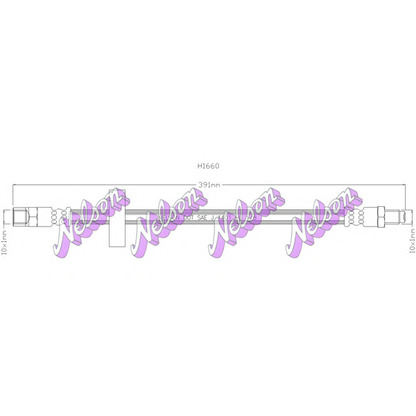 Foto Tubo flexible de frenos Brovex-Nelson H1660