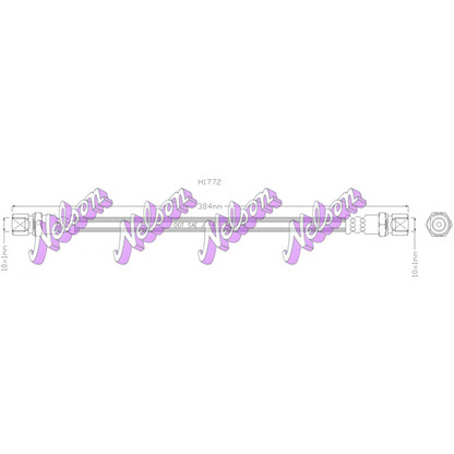 Zdjęcie Przewód hamulcowy elastyczny Brovex-Nelson H1772