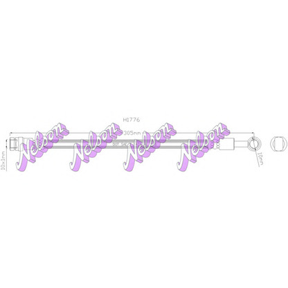 Zdjęcie Przewód hamulcowy elastyczny Brovex-Nelson H1776
