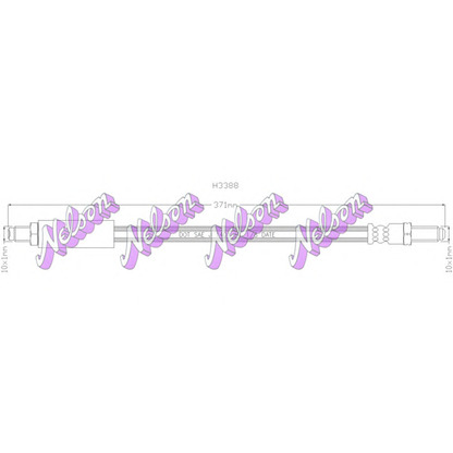 Foto Tubo flexible de frenos Brovex-Nelson H3388