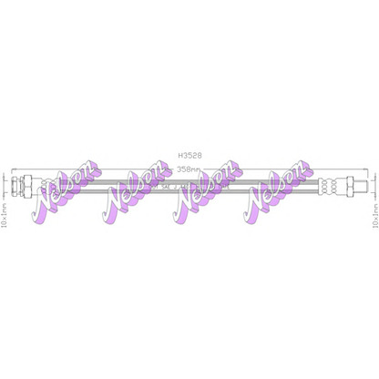 Photo Brake Hose Brovex-Nelson H3528