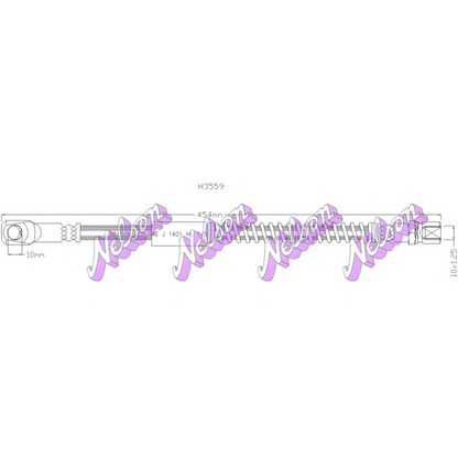 Foto Tubo flexible de frenos Brovex-Nelson H3559