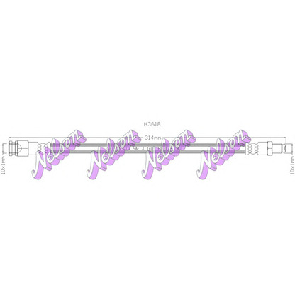 Foto Tubo flexible de frenos Brovex-Nelson H3618