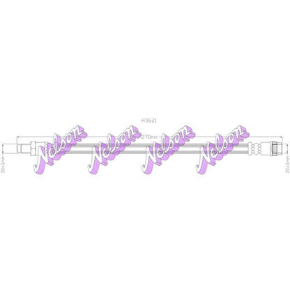 Zdjęcie Przewód hamulcowy elastyczny Brovex-Nelson H3621