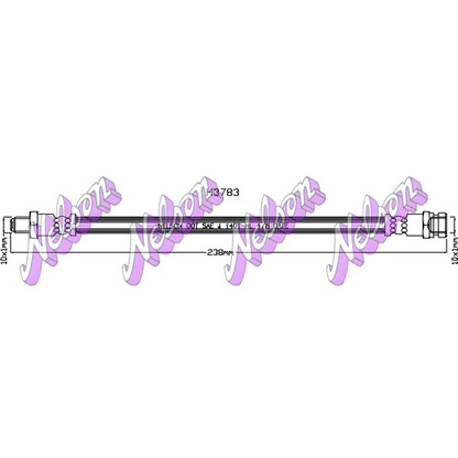 Foto Tubo flexible de frenos Brovex-Nelson H3783