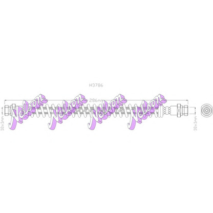 Foto Tubo flexible de frenos Brovex-Nelson H3786