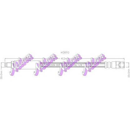 Photo Brake Hose Brovex-Nelson H3893