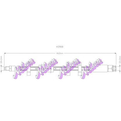 Foto Tubo flexible de frenos Brovex-Nelson H3908