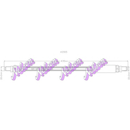 Photo Brake Hose Brovex-Nelson H3915