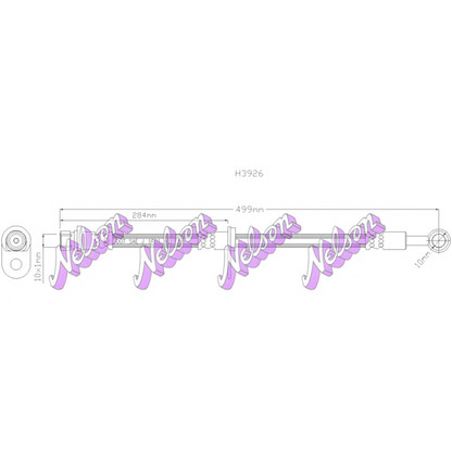 Photo Brake Hose Brovex-Nelson H3926