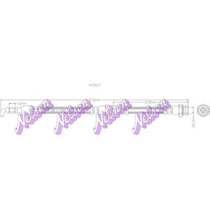 Фото Тормозной шланг Brovex-Nelson H3927