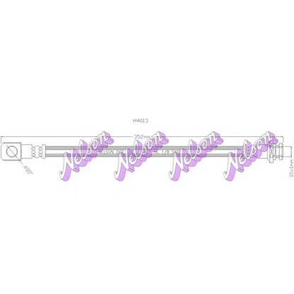 Foto Tubo flexible de frenos Brovex-Nelson H4013