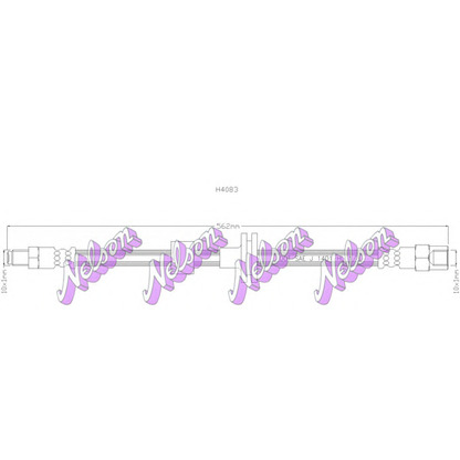 Foto Tubo flexible de frenos Brovex-Nelson H4083