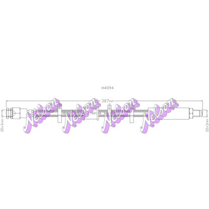 Foto Tubo flexible de frenos Brovex-Nelson H4094