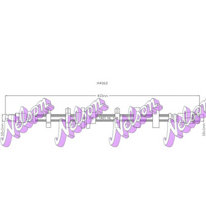 Photo Brake Hose Brovex-Nelson H4160