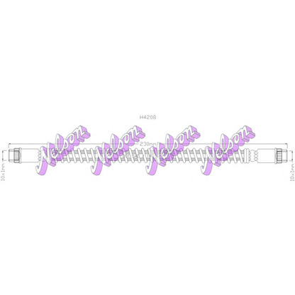 Foto Tubo flexible de frenos Brovex-Nelson H4208