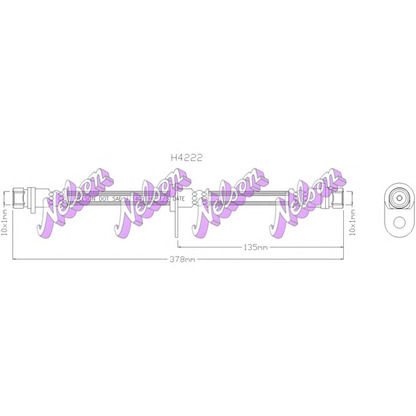 Foto Tubo flexible de frenos Brovex-Nelson H4222