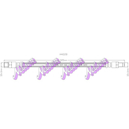 Foto Tubo flexible de frenos Brovex-Nelson H4228