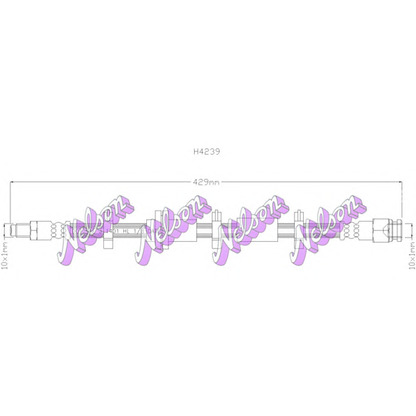 Foto Tubo flexible de frenos Brovex-Nelson H4239