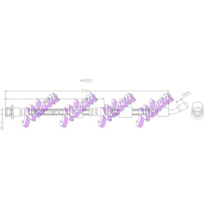 Foto Tubo flexible de frenos Brovex-Nelson H4353