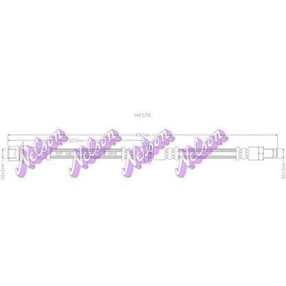 Foto Tubo flexible de frenos Brovex-Nelson H4378